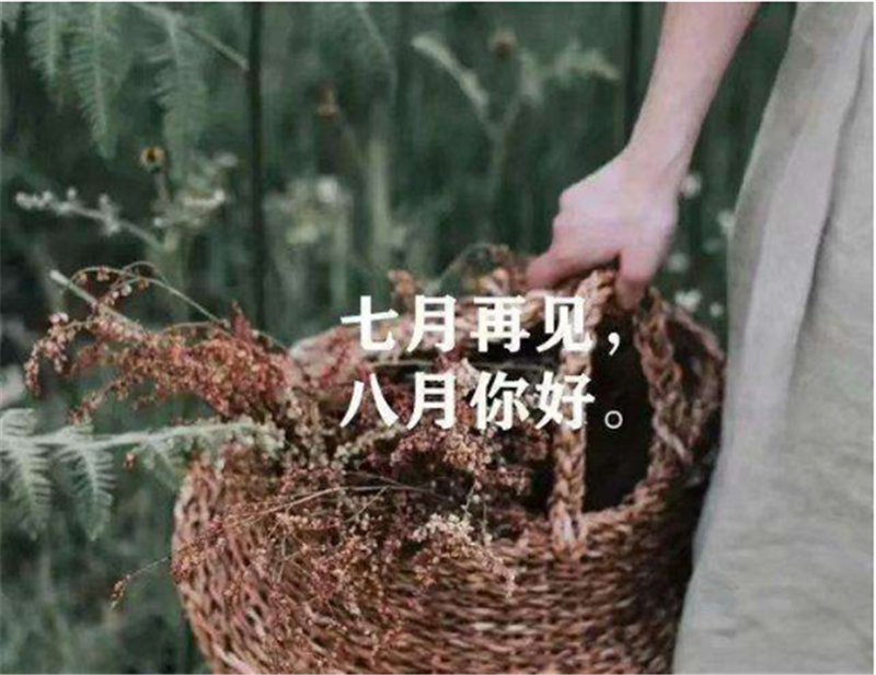 7月再見(jiàn)，8月你好